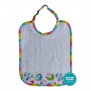 Terry Baby Bib with Aida Band - Numbers